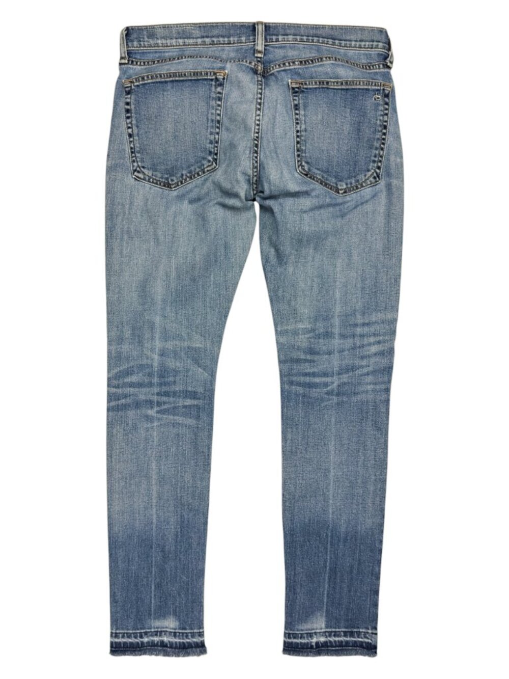 Rag & Bone Dre Slim Boyfriend Jeans Womens Size 29 Cropped Dark Wash W1590K510 - Picture 4 of 14